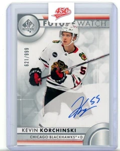 UD SP Authentic 2023/24 - Future Watch Auto 621/999 - Kevin Korchinski - Picture 1 of 2