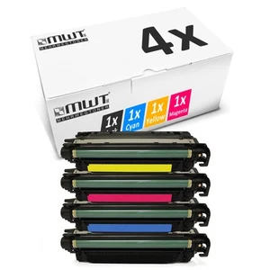 4x MWT Toner XXL Replaces HP CE250X-53A CE250X CE251A-53A CE250X-CE253A - Zdjęcie 1 z 4