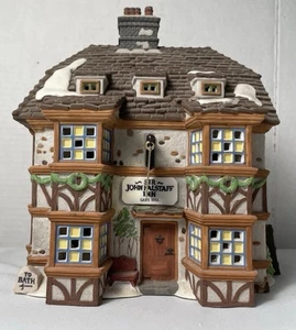 Dept 56 Dickens Heritage Village Sir John Falstaff Inn #57533 w/ Light Mint! - Picture 1 of 11