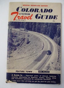 1953 COLORADO UNITED TRAVEL GUIDE, illustrated, Maps, Ads. - Picture 1 of 7