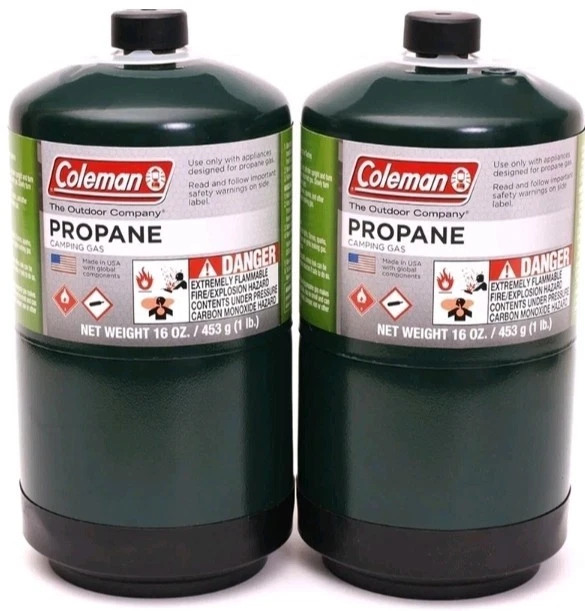 Coleman Propane Camping Fuel Pressurized Cylinder 16 Oz - (2 Pack) - Image 1 of 1