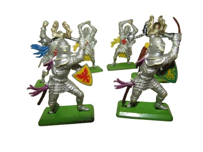 Juego de 6 Caballeros Templarios Medievales Inglaterra 1971 de colección Soldados de Juguete Foto 1 de 4