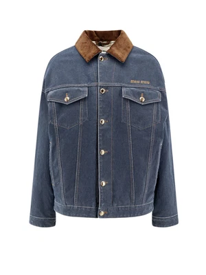 MIU MIU Blue Denim Jacket New & Authentic - Image 1 of 2