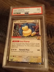 2025 Pokemon JTG En-Journey Together Gamestop Exclusive #117 Hop's Snorlax PSA 9 - Bild 1 von 4