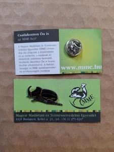MME RHINOCEROS BEETLE Charity Pin Badge RSPB Interest - Picture 1 of 1