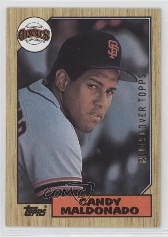 2017 Topps Rediscover Topps Buybacks Gold Candy Maldonado #1987-335 - Image 1 of 2