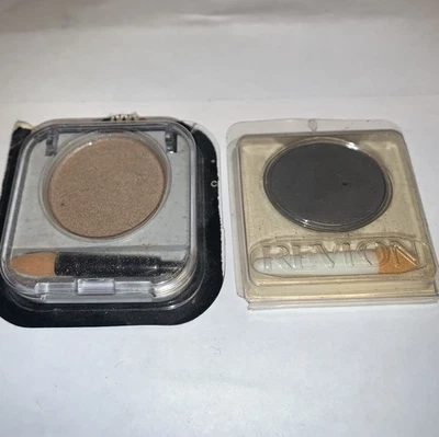Revlon Vintage Eyeshadow Natural Wonder CRYSTAL BEIGE & SLATED GREY NEW - Image 1 of 3