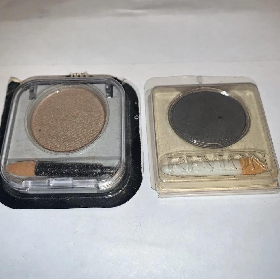 Revlon Vintage Eyeshadow Natural Wonder CRYSTAL BEIGE & SLATED GREY NEW - Image 1 of 3