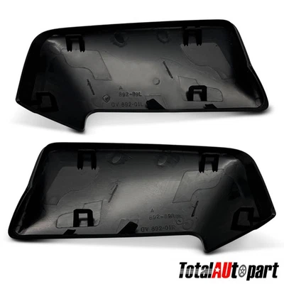Par de tapas de espejo retrovisor texturizadas negras para Ford Expedition 2007 2008-2017 superior Foto 1 de 4