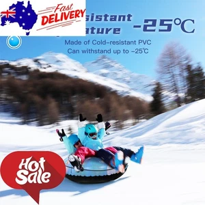 Portable Snow Tubing Ring Safe -25°C PVC with Strong Handles - Picture 1 of 7