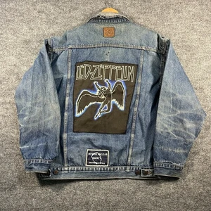 Chaqueta Vaquera Marlboro Country Store XL De Colección Años 90 Parches Motociclista Led Zeppelin - Imagen 1 de 13