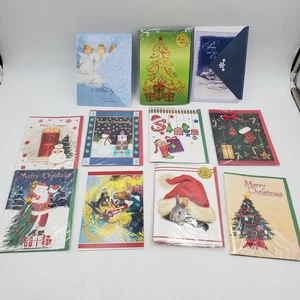 Konvolut 12 verschiedene Weihnachtsgrußkarten - gemischte Designs einige musikalisch - Bild 1 von 14