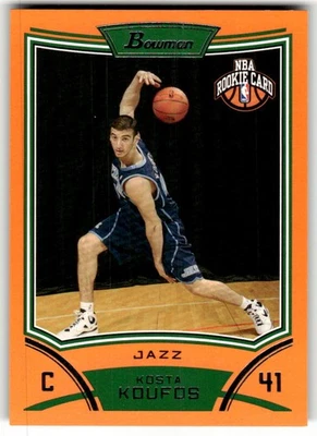 2008-09 Bowman Kosta Koufos Orange #/299 Rookie #132 - Image 1 of 2
