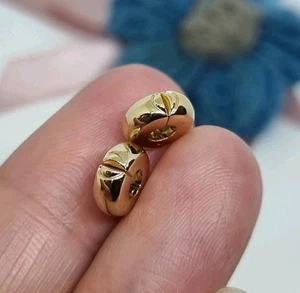 NEW Genuine Pandora 14K Gold Plated Round Clip Charm X 2 π Silicone Grips Clip - Picture 1 of 10