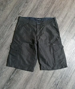 Burnside Cargo shorts Mens 32 Gray lightweight 11" inseam Skater Classic Comfort - Picture 1 of 6