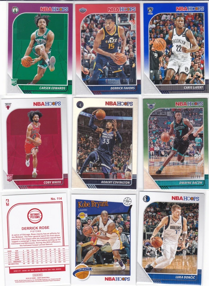 2019-20 Panini NBA Hoops: Base, Rookies, Tributes, & Parallels | SAVE UP TO 65% - Image 1 of 1