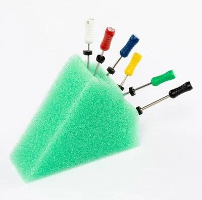 50 cojines triangulares dentales de espuma endo esponja verde recambios insertos limas Foto 1 de 4