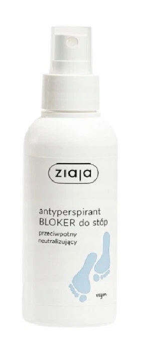 ZIAJA FEET ANTITRANSPIRANT FOOT BLOCKER - GERUCHSNEUTRALISIERENDES Spray 100ml