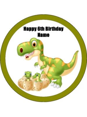 Съедобные макароны для тортов динозавров — вафельные макароны для тортов на день рождения и кексов — 3 размера - Изображение 1 из 3