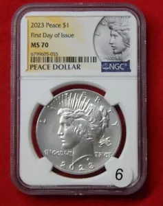 2023 Peace Silver Dollar NGC MS70 100th Anniversary ~ Free USA Shipping - Picture 1 of 8