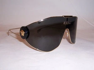 NUEVAS GAFAS DE SOL VERSACE VE 2268 100287 DORADO/GRIS 42 MM AUTÉNTICAS - Imagen 1 de 7