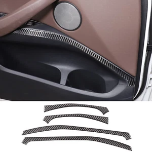 4 PIEZAS Portavasos de fibra de carbono Puerta Decoración Pegatina Borde Decoración Para BMW X3 2018-2022 - Imagen 1 de 11