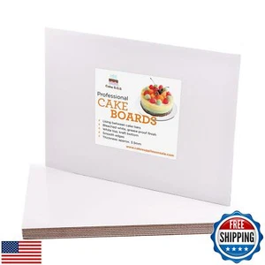 10"x14" Rectangle White, Waxed Greaseproof Finish, Board cardboard, Sturdy Co - Picture 1 of 5