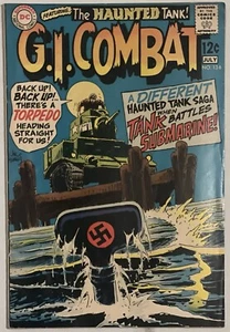 G.I. Combat #136 (DC Comics June-July 1969) THE HAUNTED TANK - WWII - Picture 1 of 2