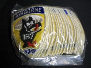 187th Airborne Infantry Regiment Military Patch - Wolf PGI Lot of 20 New Patches - Picture 1 of 2