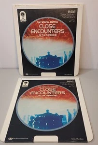 VTG 1982 CLOSE ENCOUNTERS Disc 1&2 SelectaVision VideoDisc RCA/Columbia NICE! - Picture 1 of 8