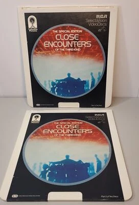 VTG 1982 CLOSE ENCOUNTERS Disc 1&2 SelectaVision VideoDisc RCA/Columbia NICE! - Image 1 of 4