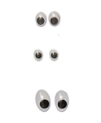 Ojo Tambaleante Ojos Oscilantes Ojos De Animal Ojo De Manualidades Blanco-negro Ovalado • 2.99€