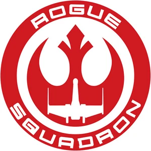 Star Wars Rogue Squadron 4" Vinyl Decal Car Window Sticker - Picture 1 of 26