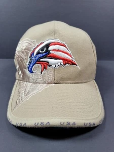 Gorra de Béisbol Bandera de Águila Americana Sombrero Ajustable Cierre Caqui, Águila Bordada - Imagen 1 de 5