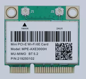 For intel WiFi 6E mini PCI-E Wireless Network Card 802.11AX PCIe WiFi Bluetooth - Picture 1 of 2