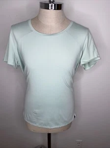 LL Bean Womens Multisport Tech Short Sleeve Tee Shirt XL Green T-Shirt Top Crew - Picture 1 of 7