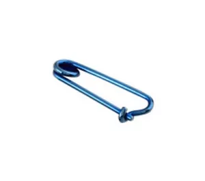 Pendientes de pernos de seguridad de color azul pasadores de oreja anillos de escalada AZUL ECF08 - Imagen 1 de 2