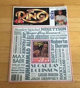 The Ring Boxing Magazine Jan 1990 Mike Tyson Cover No Label Newsstand - Picture 1 of 2