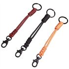 Double Buckle Paracord Keychain Braided Parachute Cord keychian  Emergency Rope
