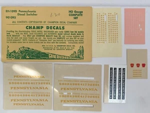 Champ Decals EH-109D Pennsylvania Diesel Switcher HO Scale - Picture 1 of 1