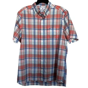 Southern Tide Men’s Sz M Classic Fit Short Sleeve Plaid Shirt - Picture 1 of 7