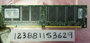 256MB SDRAM SDR SYNCH PC133 CL3 133MHZ 168PIN DUAL RANK  NON-ECC  2RX8 16X8 - Picture 1 of 1