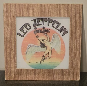 1985 Led Zeppelin Schwanenlied Karneval Spiegel 7" x 7" guter Zustand - Bild 1 von 9