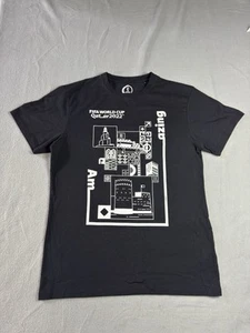 FIFA Workd Cup Qatar 2022 Shirt Sz Large Black Tee - Picture 1 of 5