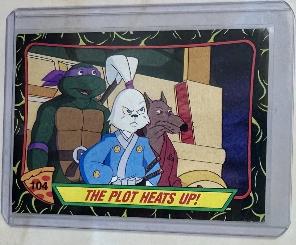 Teenage Mutant Ninja Turtles 2nd 1989 Card #104 The Plot Heats Up - Image 1 of 2