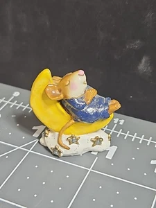 Wee Forest Folk M-210 HEAVENLY SLUMBER w/ WFF Sleeping Moon - MIDNIGHT BLUE - Picture 1 of 16