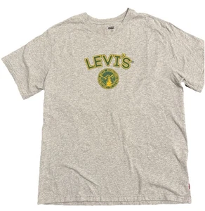 Levi’s Men’s Graphic T-Shirt Small Gray Logo Tee Green Yellow Tree Outdoor Style - Bild 1 von 7