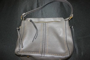 Montana West Select handbag shoulder strap gray with gold accents - Picture 1 of 8