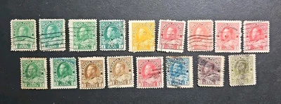 Canada Stamp Scott #104\119, King George V, Set of 17 - Image 1 of 4