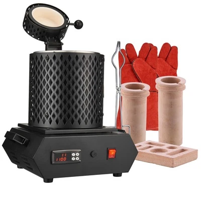 Uimoso Electric Gold Melting Furnace 1350W with Digital Control and 2 Crucibles - Image 1 of 4